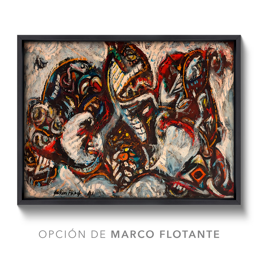 Composition with forms - Jackson Pollock
