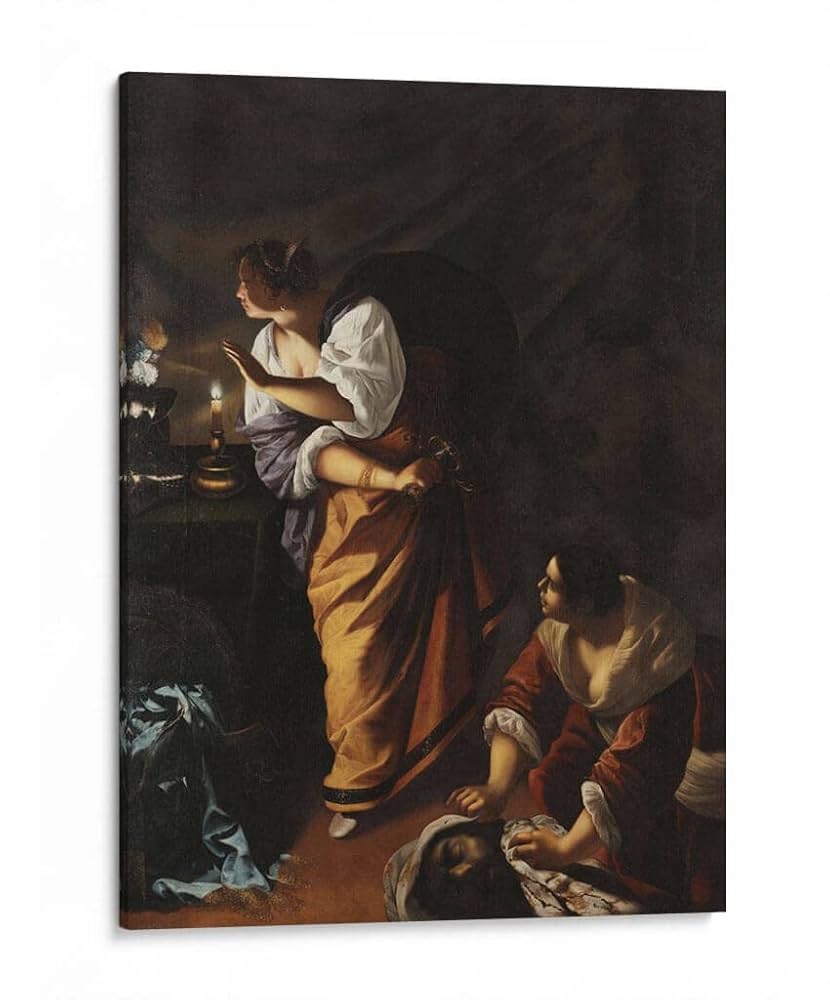 Judith y sirvienta con la cabeza de Holofernes (1625)  - Artemisia Gentileschi
