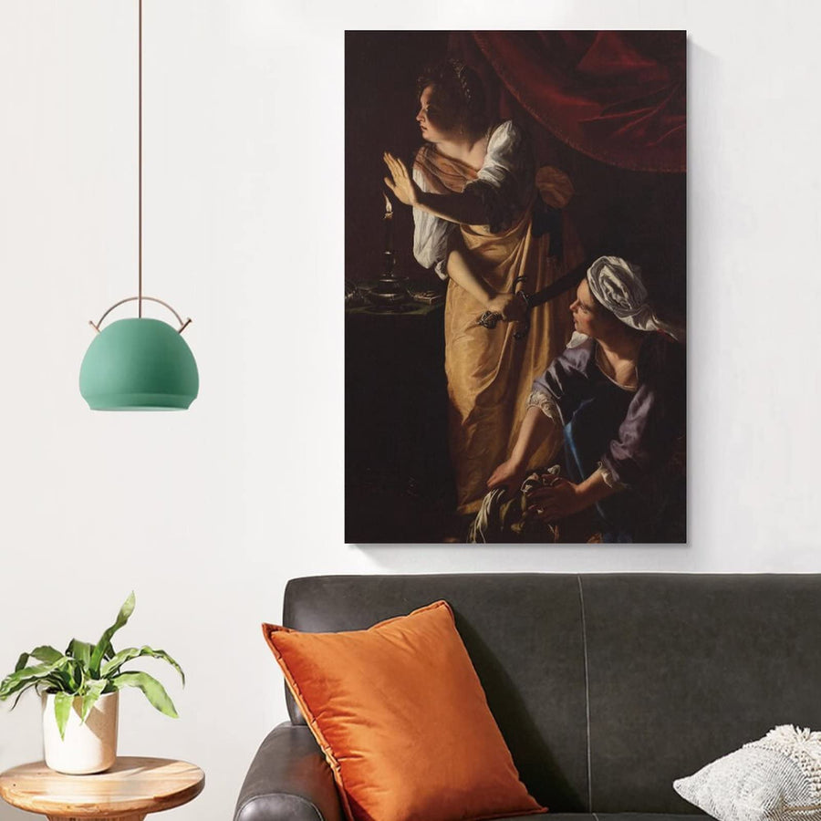 Judith y sirvienta con la cabeza de Holofernes (1625)  - Artemisia Gentileschi
