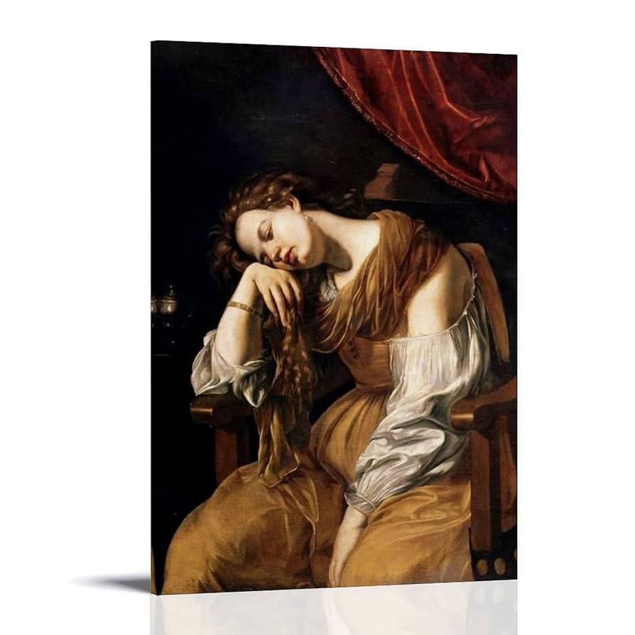 María Magdalena como la melancolía  (1622 - 1625)   - Artemisia Gentileschi