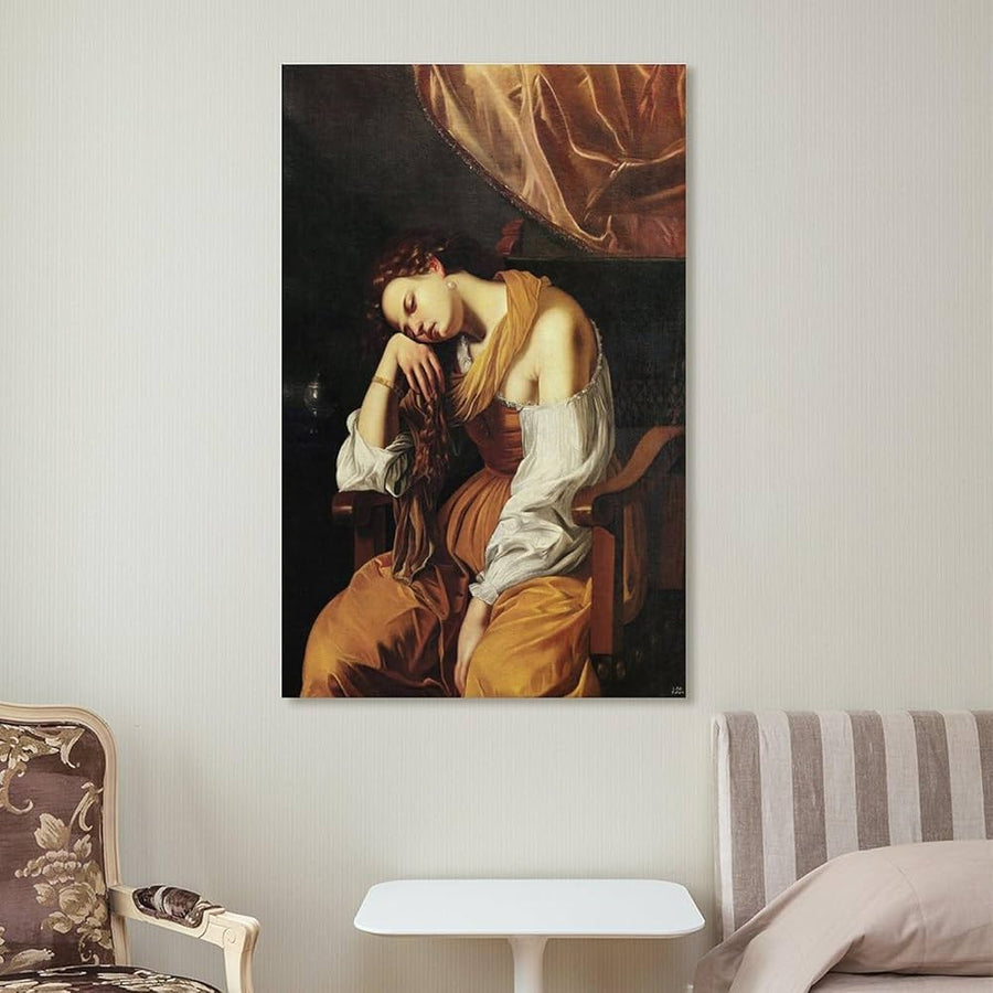 María Magdalena como la melancolía  (1622 - 1625)   - Artemisia Gentileschi