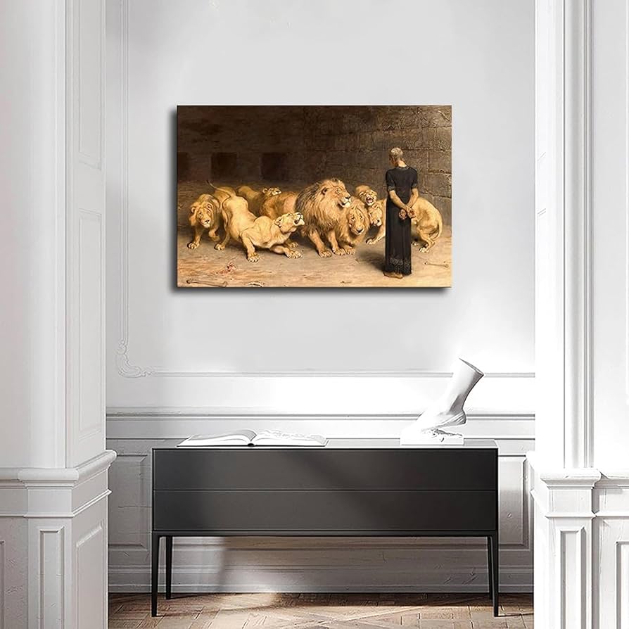 Daniel en el foso de los leones (1872) - Briton Riviere