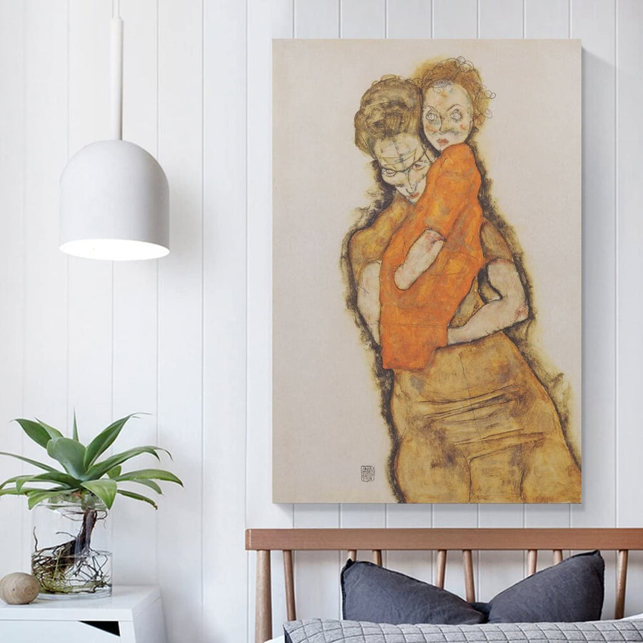 Egon Schiele - Madre e Hijo (1914)