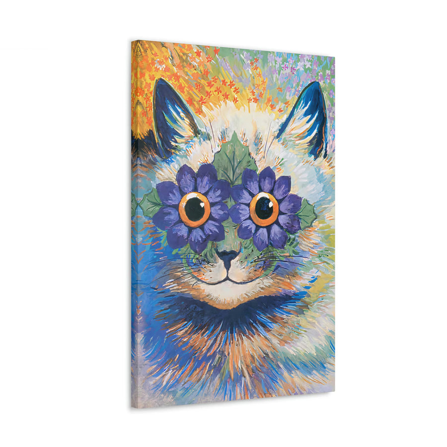 Psychedelic Flower Cat - Louis Wain