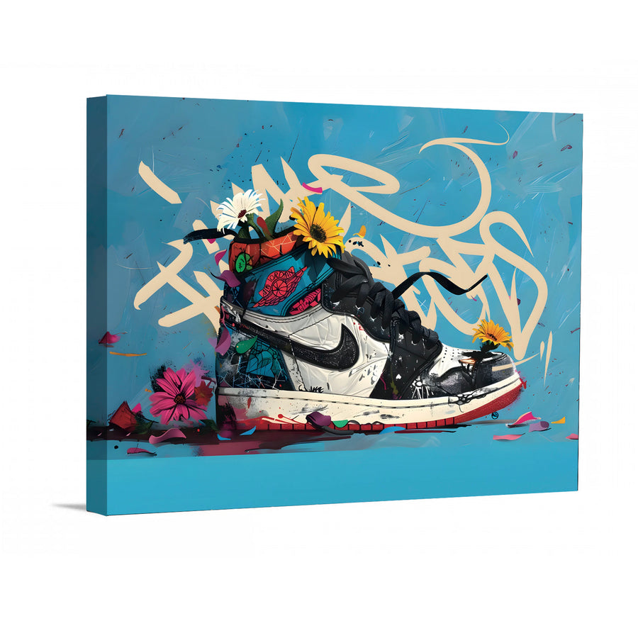 Sneaker Floral Grafitti