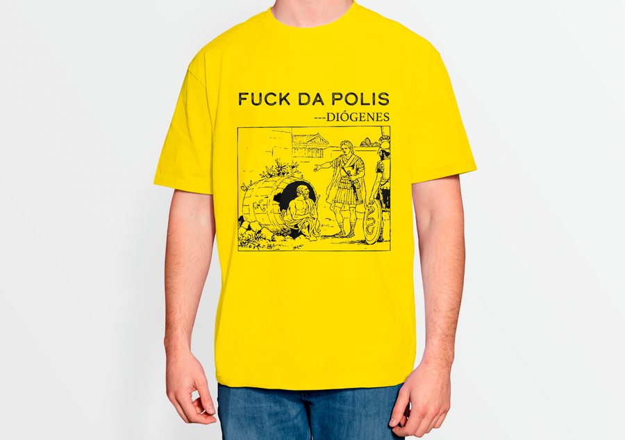 Fuck da Polis Diógenes - Playera de manga corta