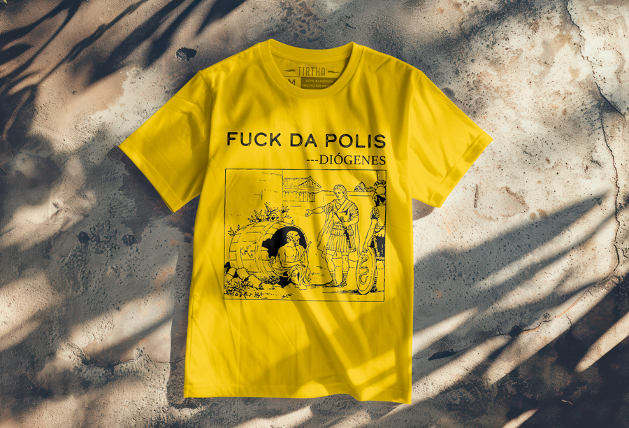 Fuck da Polis Diógenes - Playera de manga corta