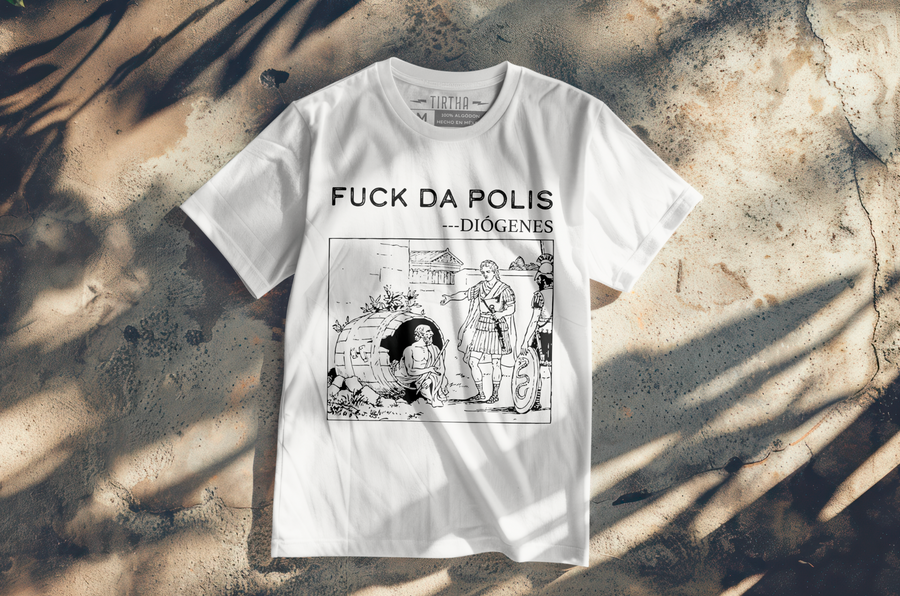 Fuck da Polis Diógenes - Playera de manga corta
