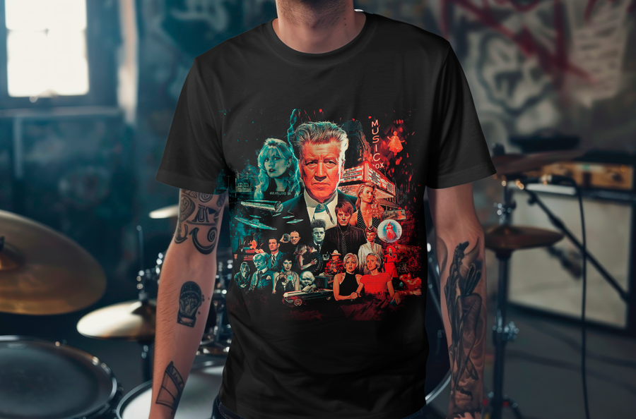 David Lynch Movies - Playera de manga corta