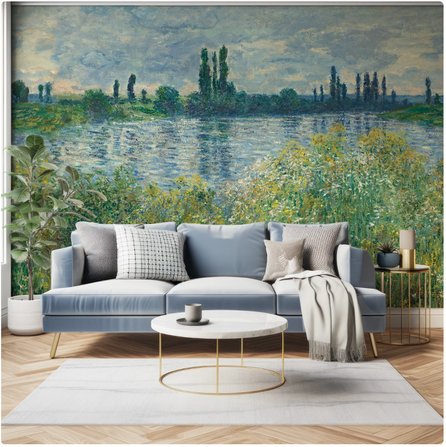 Monet River Vintage Painted Landscape