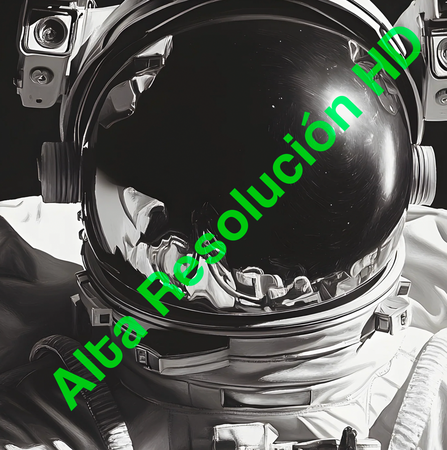 Astronauta Blanco y Negro