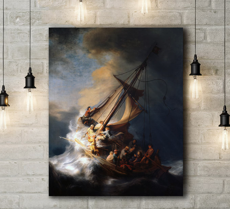 La tormenta en el mar de Galilea  - Rembrandt