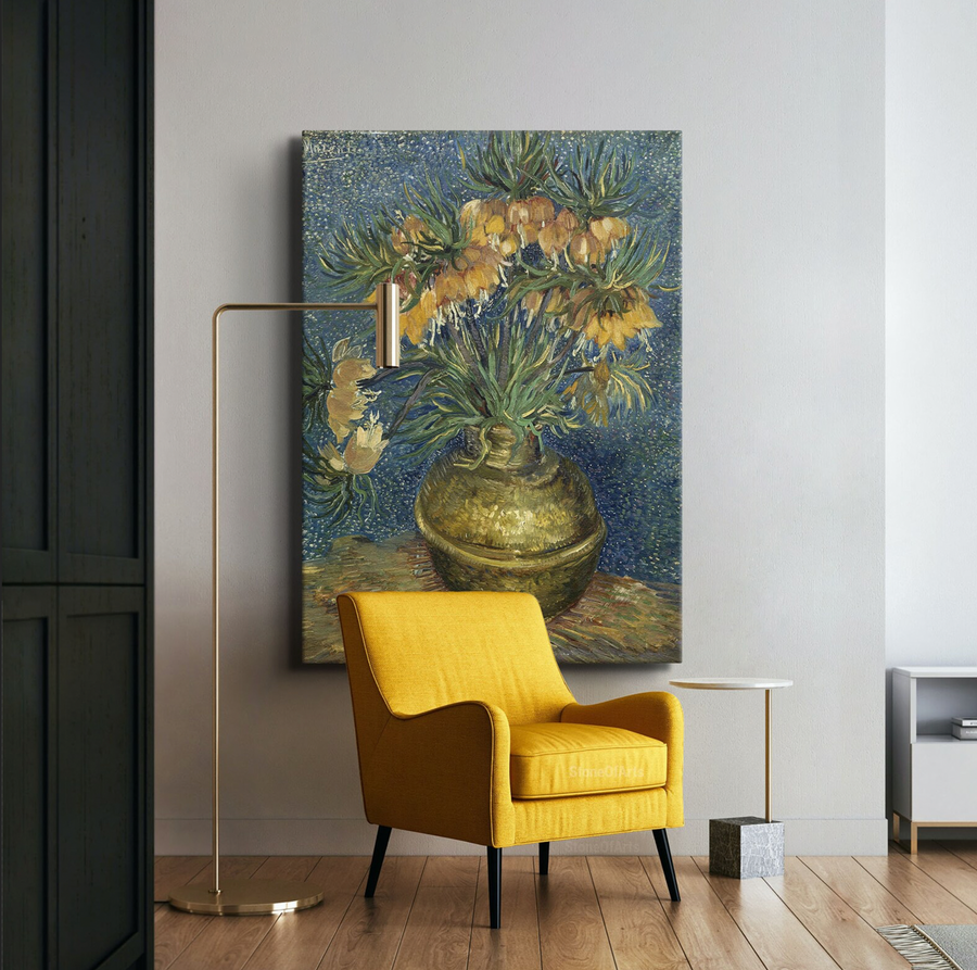 Fritilarias imperiales en un jarrón de cobre - Vincent van Gogh