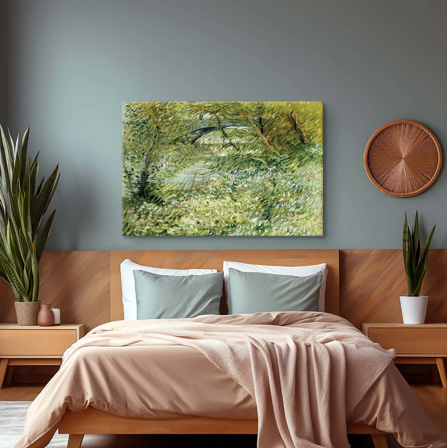 Orilla del río en primavera  - Vincent Van Gogh