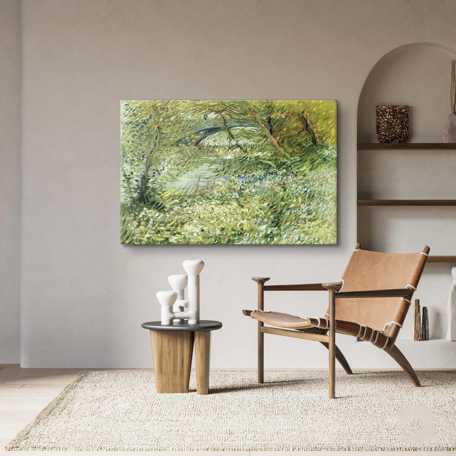Orilla del río en primavera  - Vincent Van Gogh