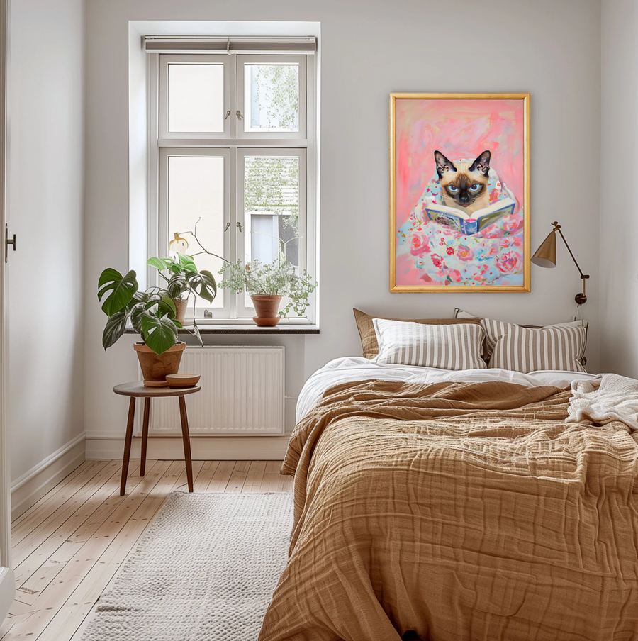 Siamese Cat Leyendo