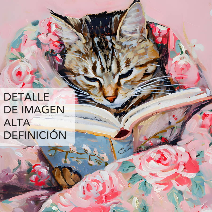 Tabby Cat Leyendo