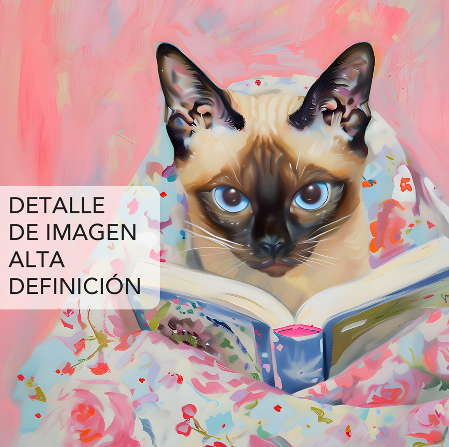 Siamese Cat Leyendo