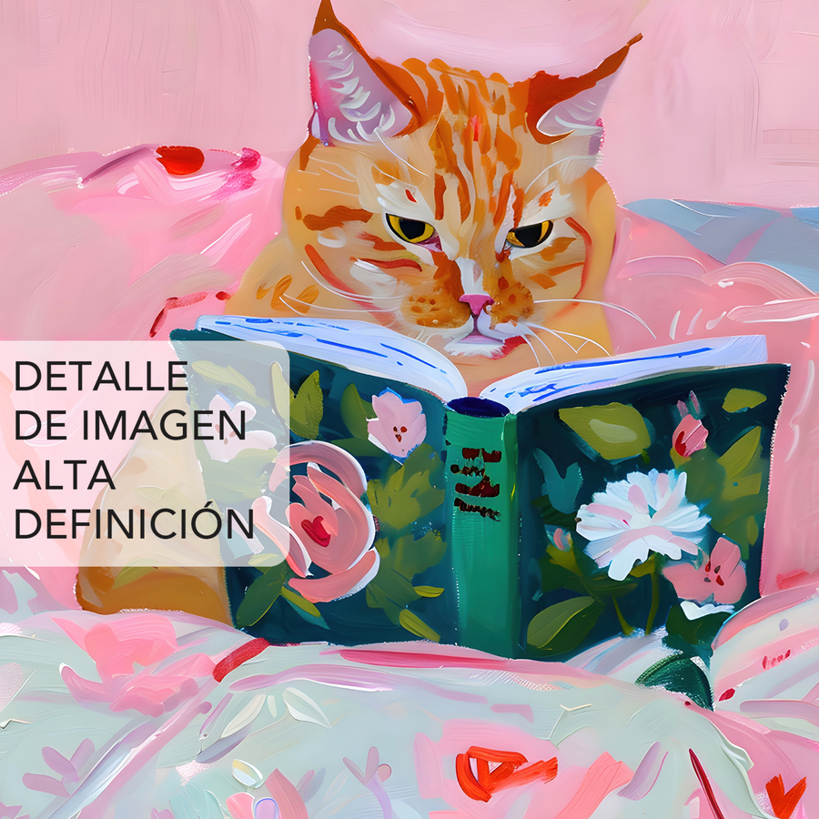 Ginger Cat Leyendo