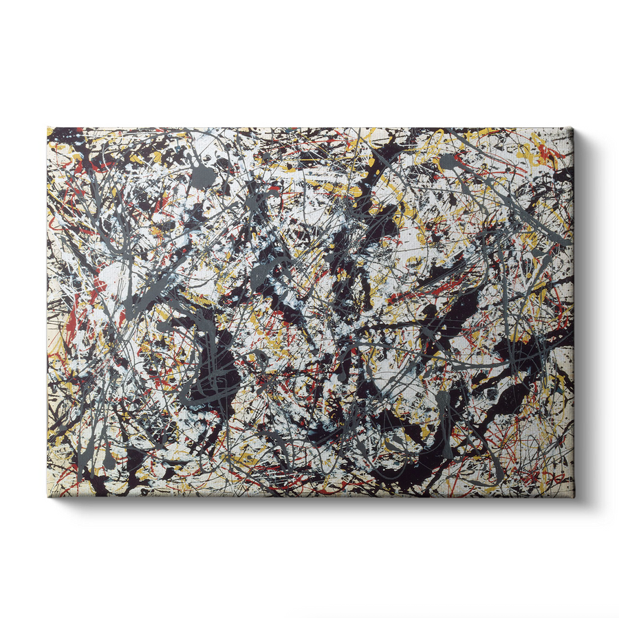 Plata sobre negro - Jackson Pollock