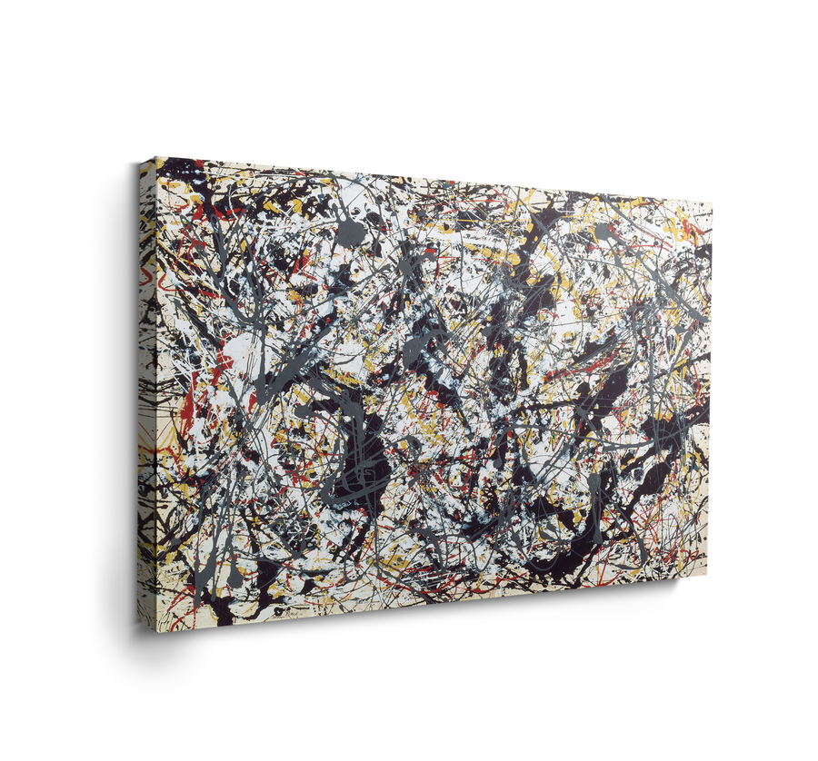 Plata sobre negro - Jackson Pollock