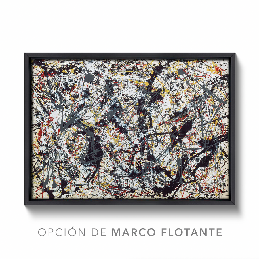 Plata sobre negro - Jackson Pollock