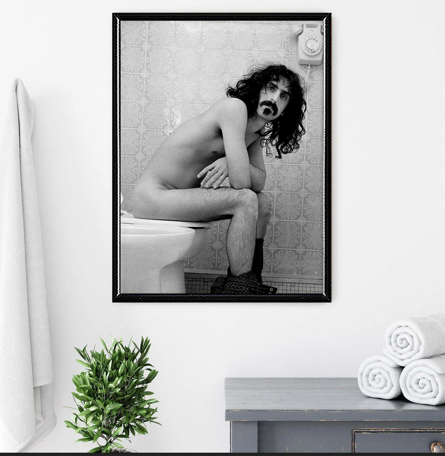 Frank Zappa en el baño