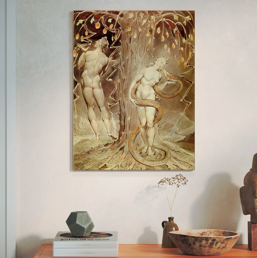 La tentación y la caída de Eva  - William Blake