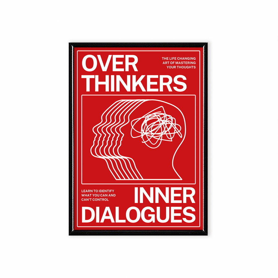 Over Thinkers Inner Dialogues (Red - White)