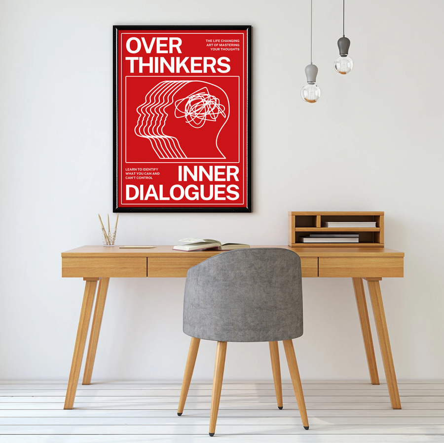 Over Thinkers Inner Dialogues (Red - White)