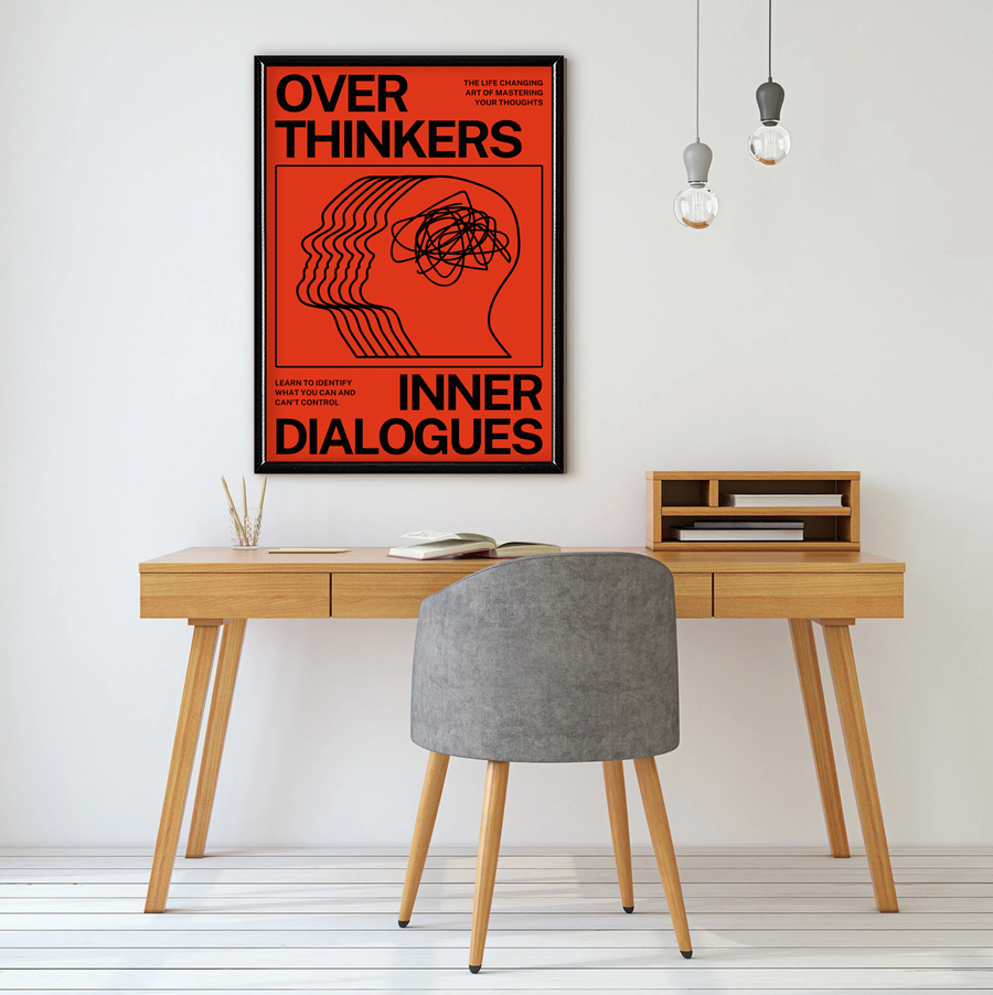 Over Thinkers Inner Dialogues (Black - Red)