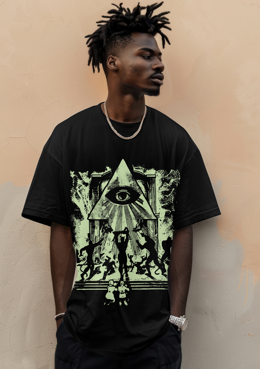 Illuminati Eye - Playera de manga corta