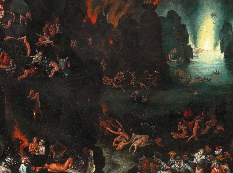 Una escena del infierno - Jan Brueghel The Elder