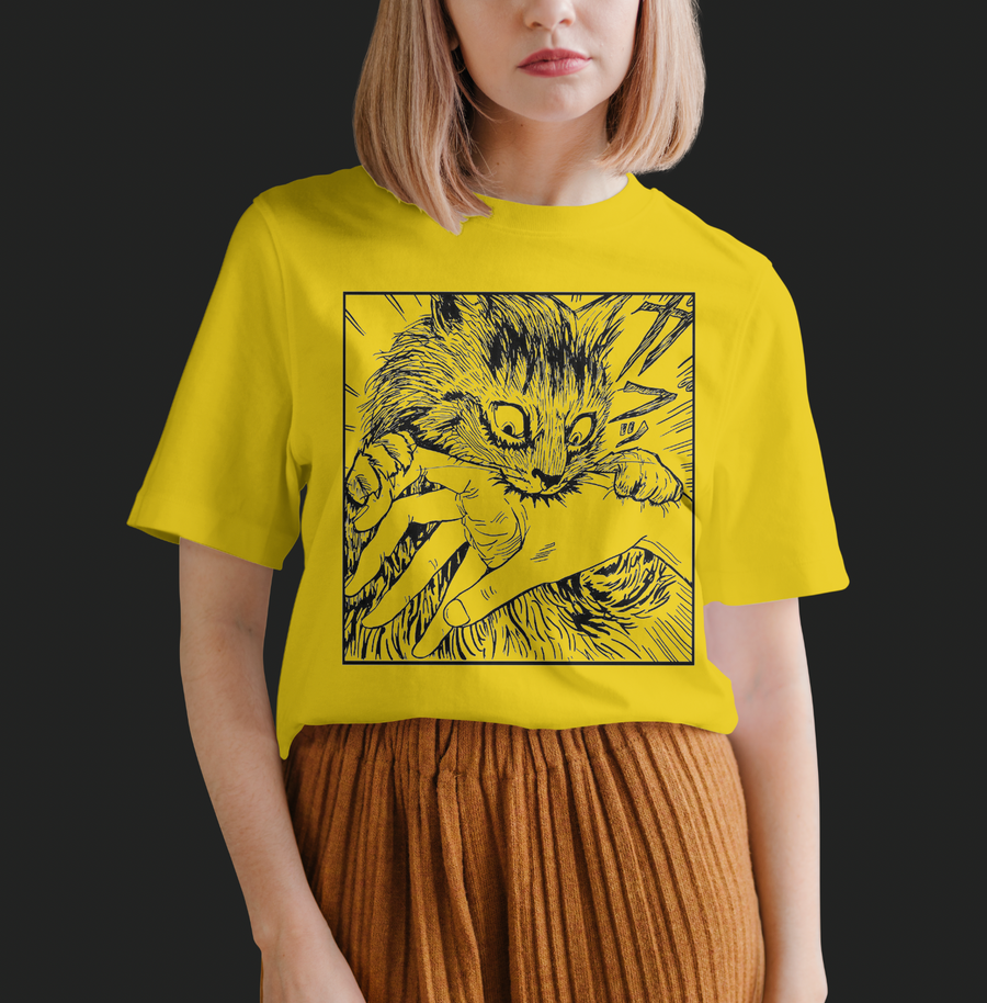 Junji Ito, Cat Bite - Playera de manga corta