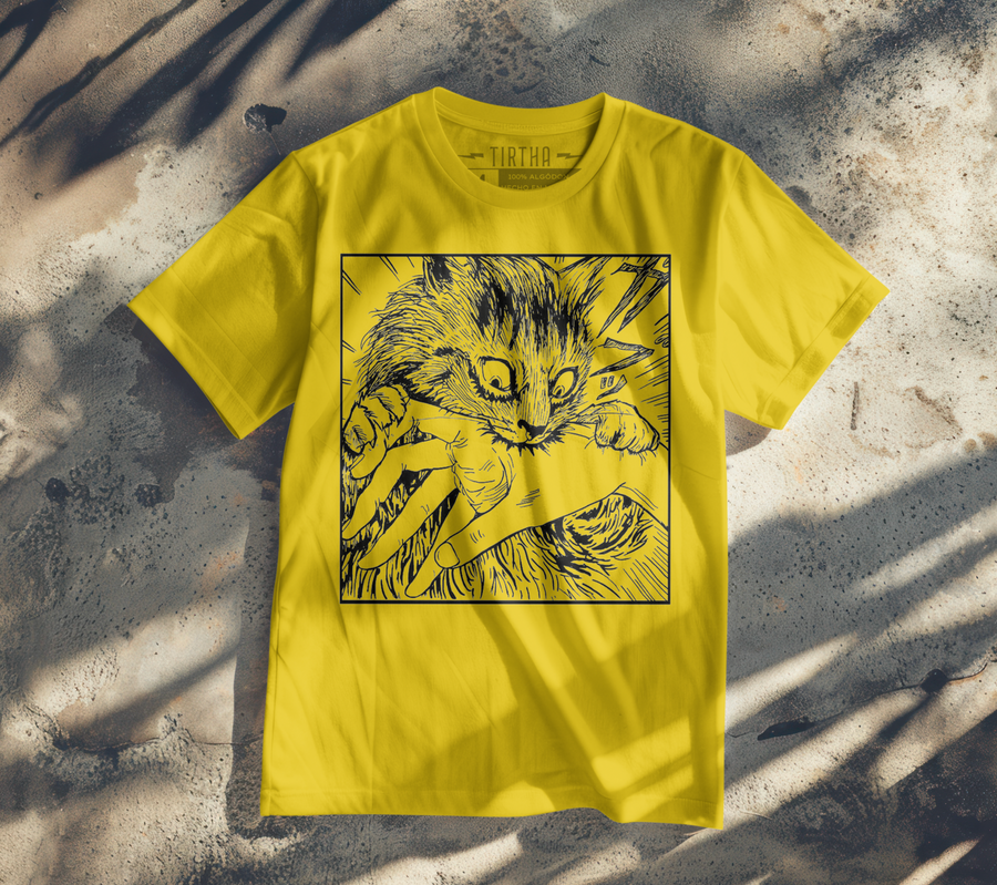 Junji Ito, Cat Bite - Playera de manga corta