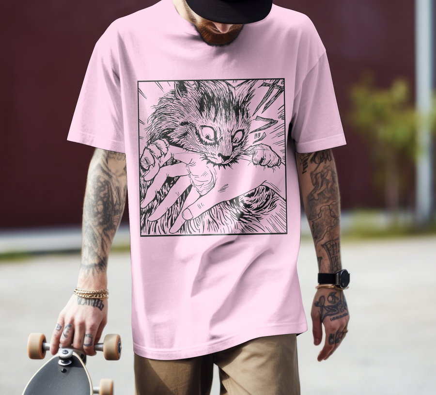 Junji Ito, Cat Bite - Playera de manga corta