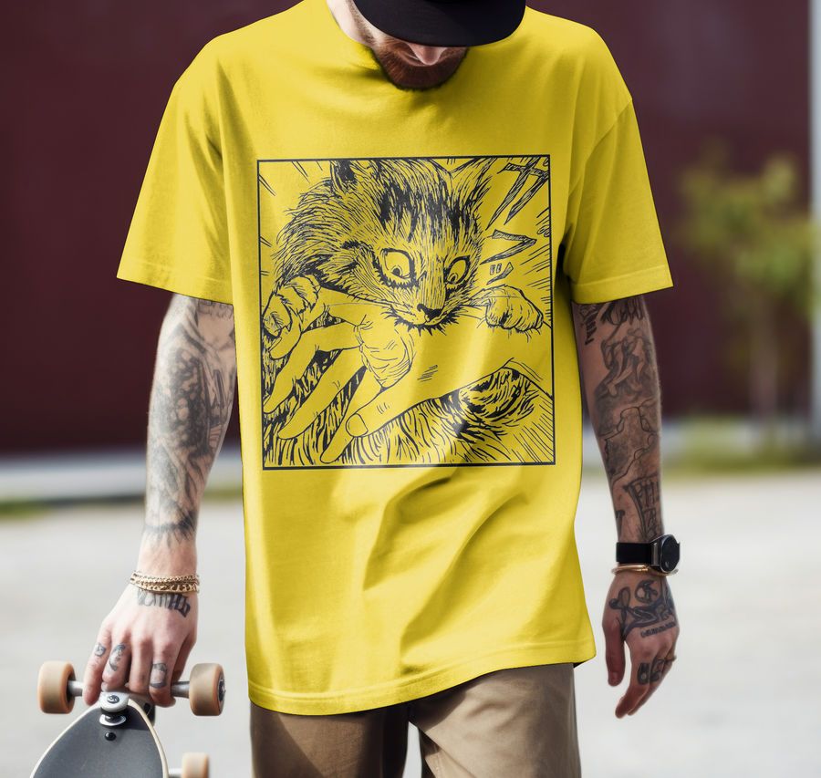 Junji Ito, Cat Bite - Playera de manga corta
