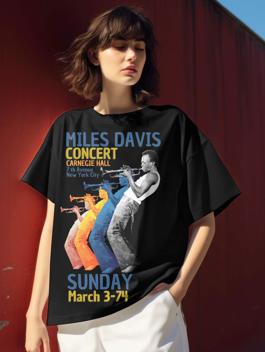 Miles Davis - Playera de manga corta