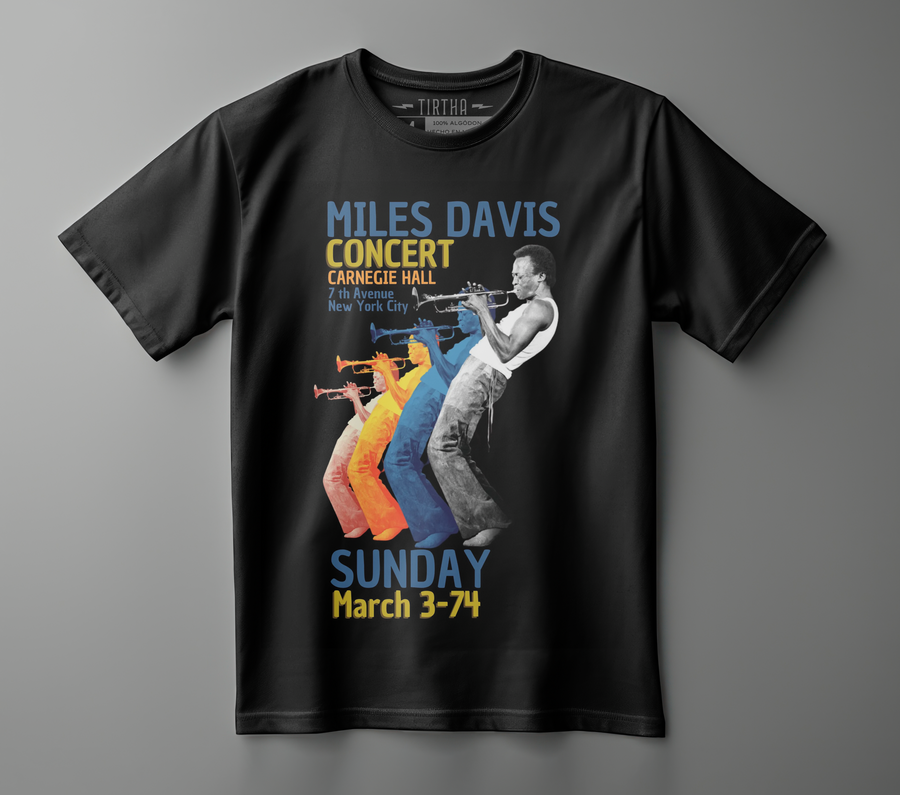 Miles Davis - Playera de manga corta
