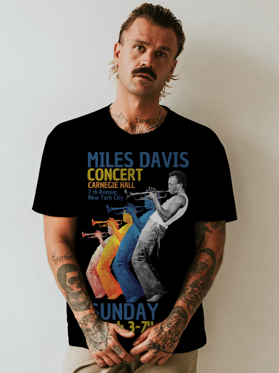 Miles Davis - Playera de manga corta