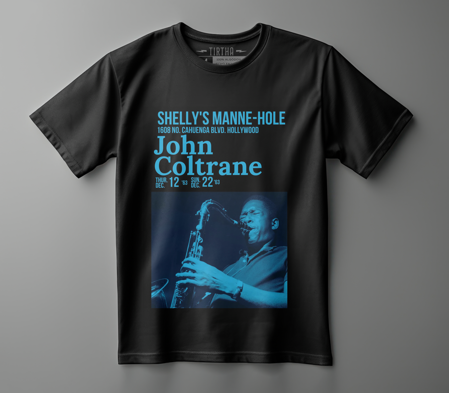 John Coltrane- Playera de manga corta