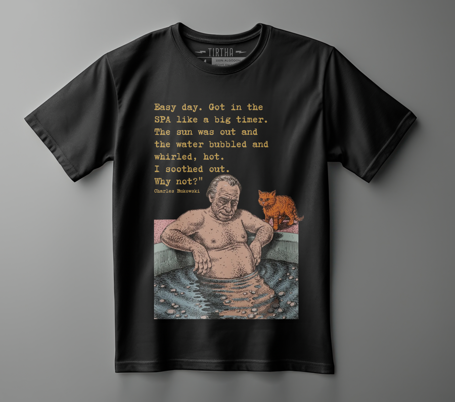 Charles Bukowski - Playera de manga corta