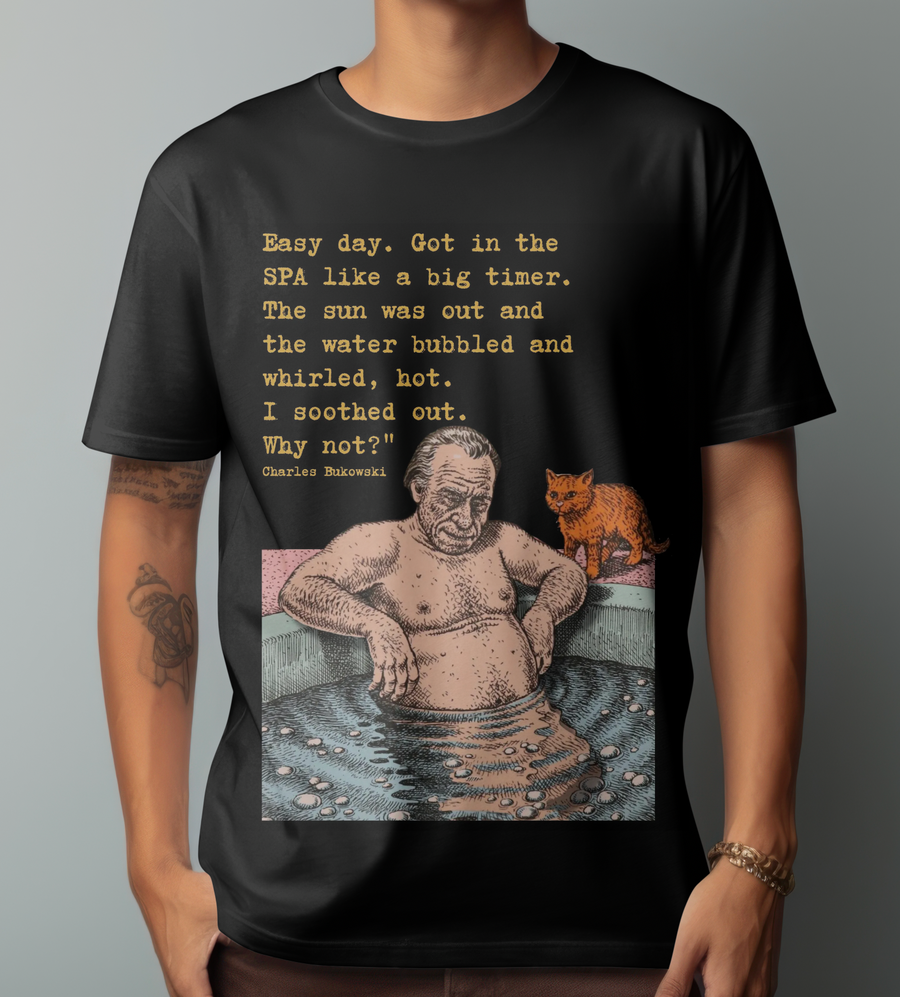 Charles Bukowski - Playera de manga corta