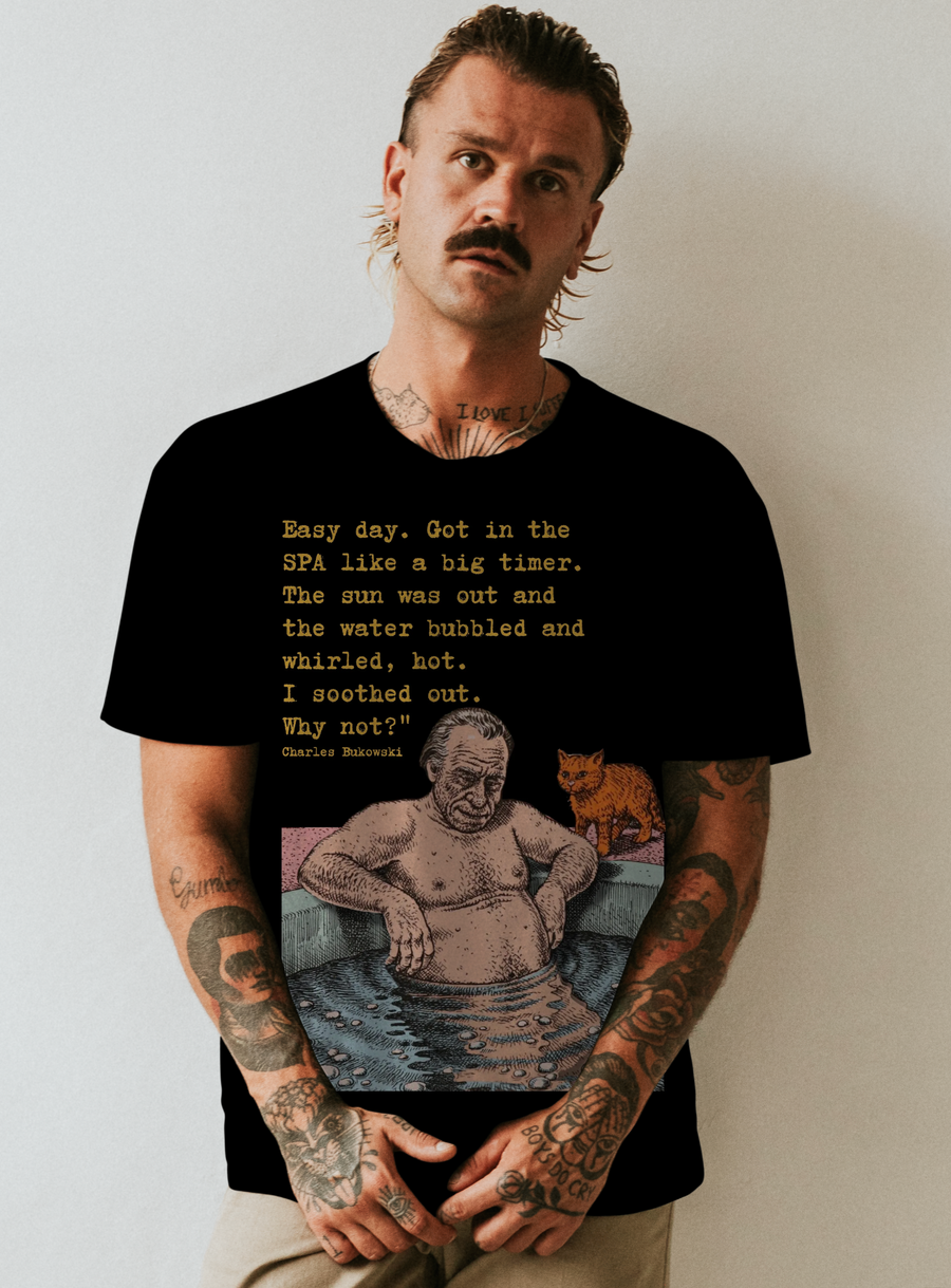Charles Bukowski - Playera de manga corta