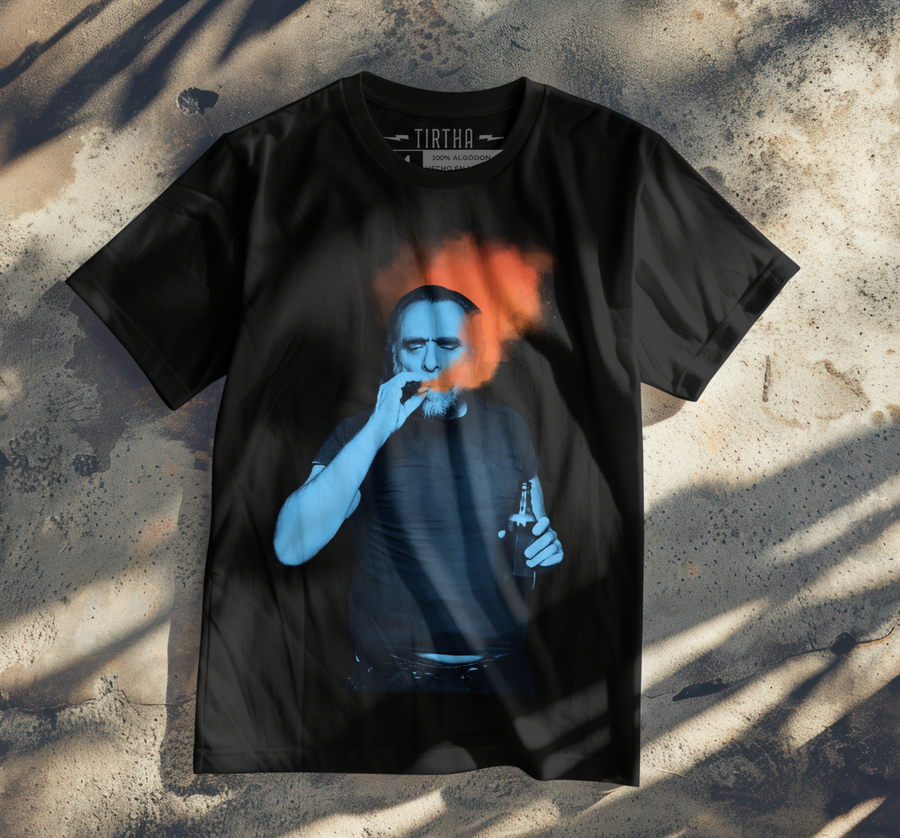 Charles Bukowski - Playera de manga corta