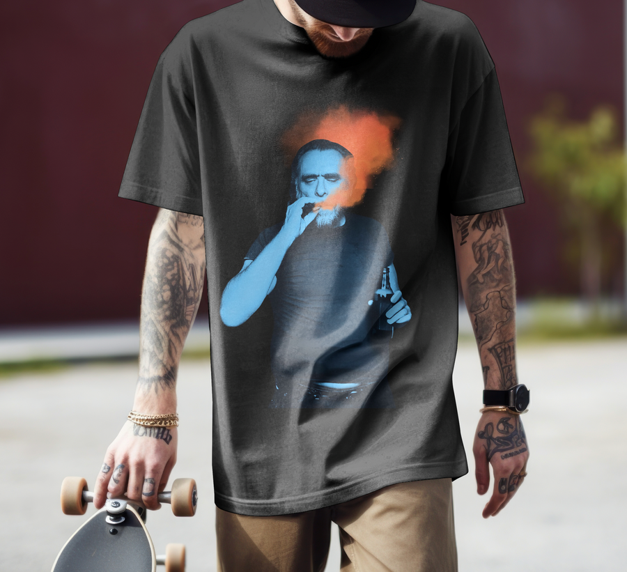Charles Bukowski - Playera de manga corta