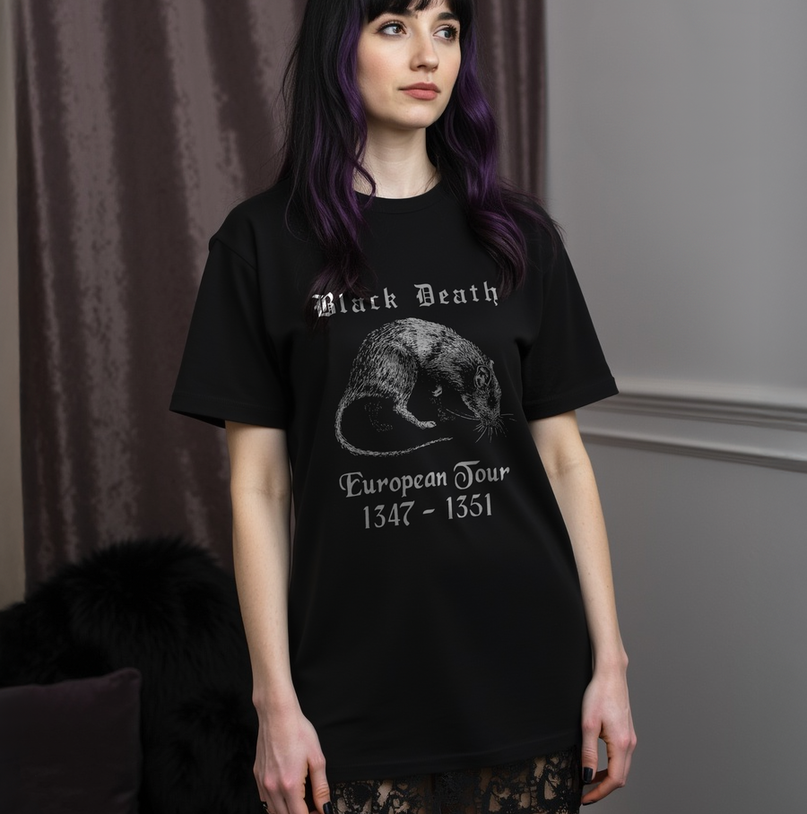 Black Death European Tour - Playera de manga corta