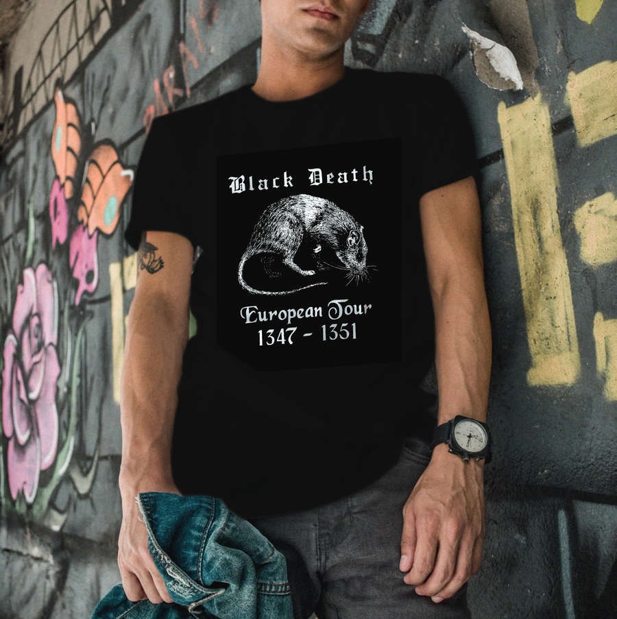 Black Death European Tour - Playera de manga corta