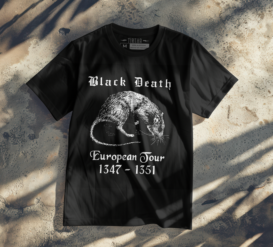 Black Death European Tour - Playera de manga corta