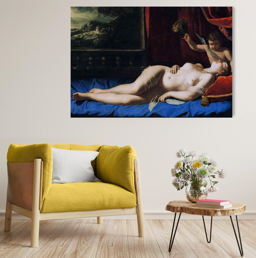 Venus y Cupido (Venus durmiente), 1625 - Artemisia Gentileschi